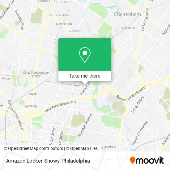 Amazon Locker-Snowy map