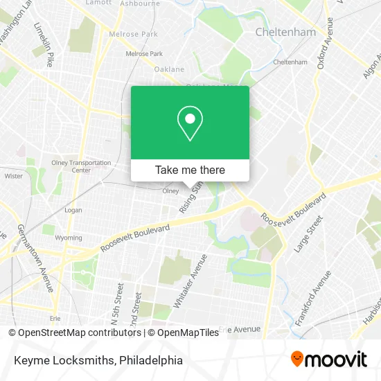 Keyme Locksmiths map