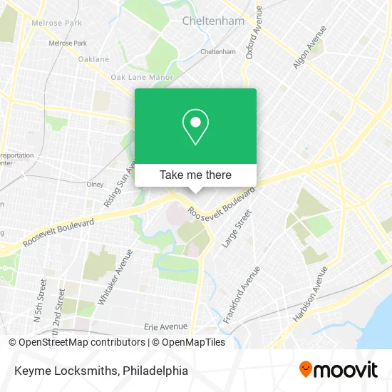 Keyme Locksmiths map