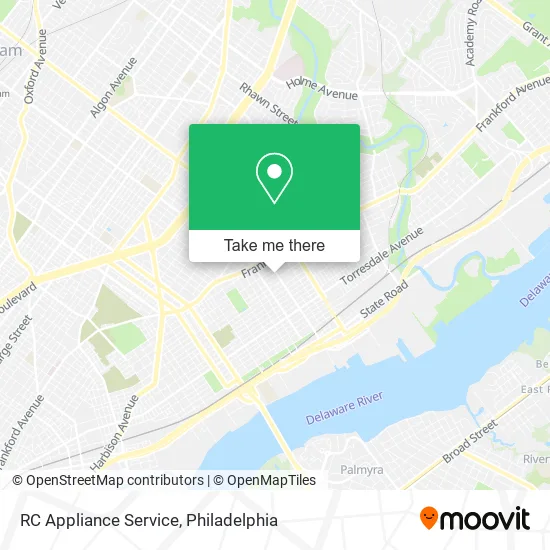 RC Appliance Service map
