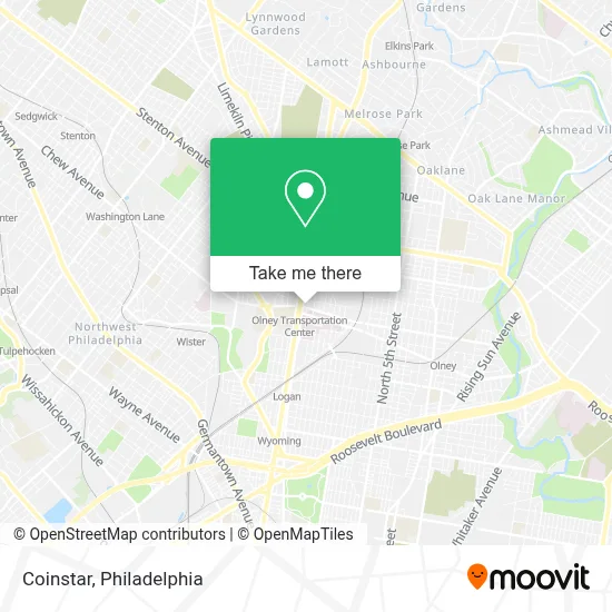 Coinstar map