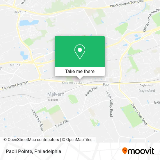 Paoli Pointe map