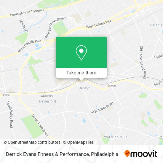 Derrick Evans Fitness & Performance map