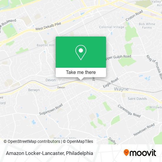 Mapa de Amazon Locker-Lancaster