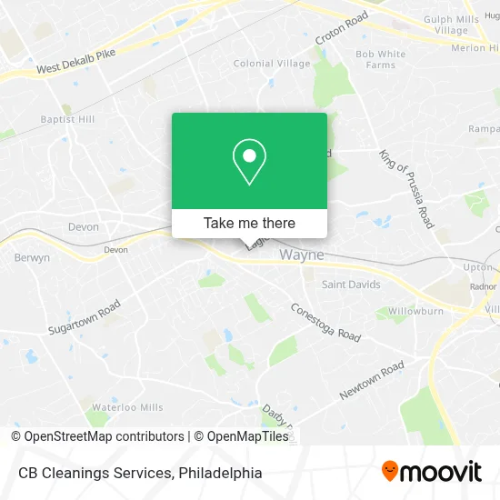 CB Cleanings Services map