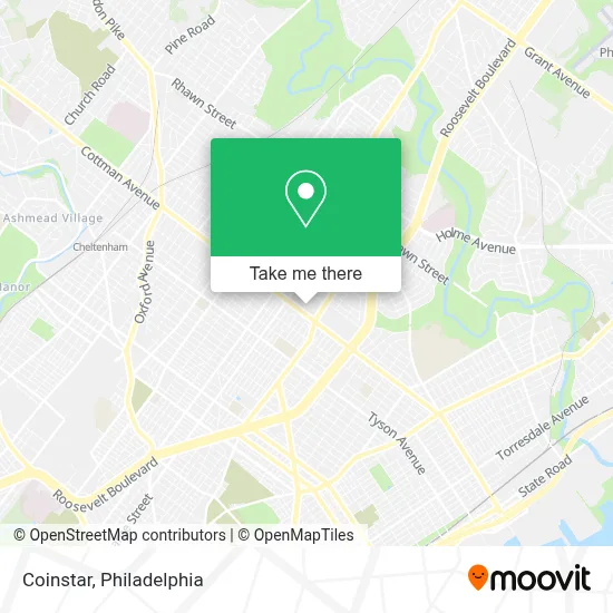 Coinstar map