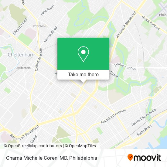 Charna Michelle Coren, MD map