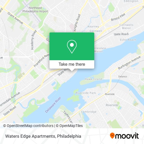 Waters Edge Apartments map