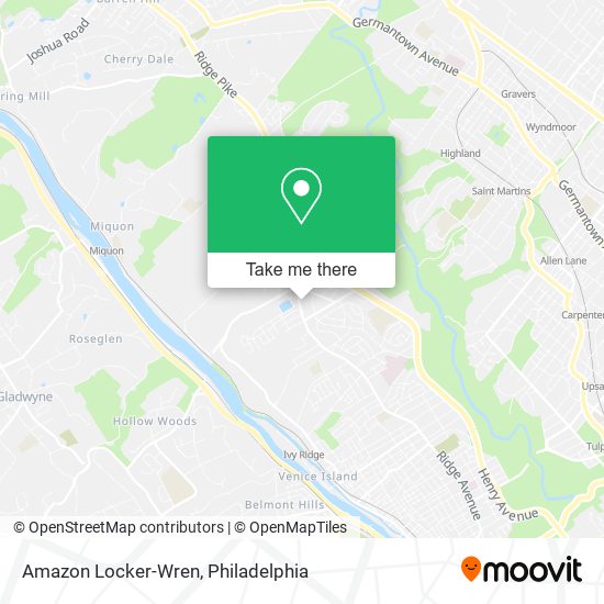 Mapa de Amazon Locker-Wren