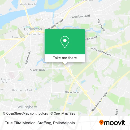 True Elite Medical Staffing map