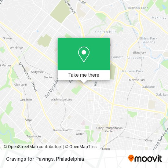 Cravings for Pavings map