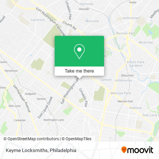 Keyme Locksmiths map