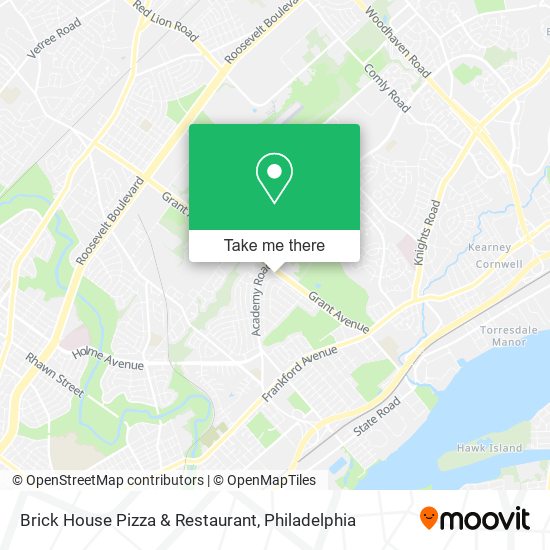 Mapa de Brick House Pizza & Restaurant