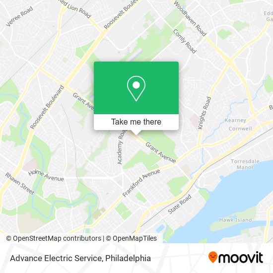 Advance Electric Service map