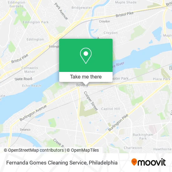 Mapa de Fernanda Gomes Cleaning Service
