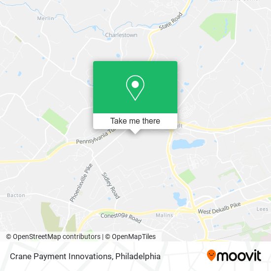 Mapa de Crane Payment Innovations