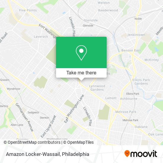 Mapa de Amazon Locker-Wassail