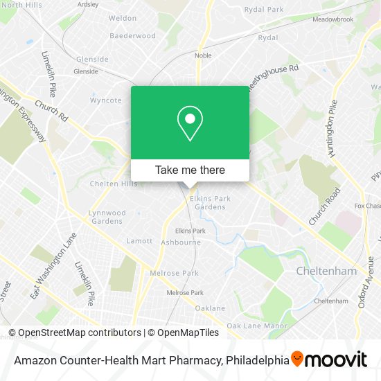 Mapa de Amazon Counter-Health Mart Pharmacy