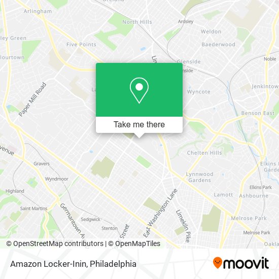 Amazon Locker-Inin map