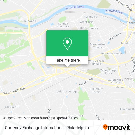 Mapa de Currency Exchange International