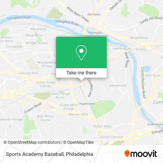 Sports Academy Baseball map