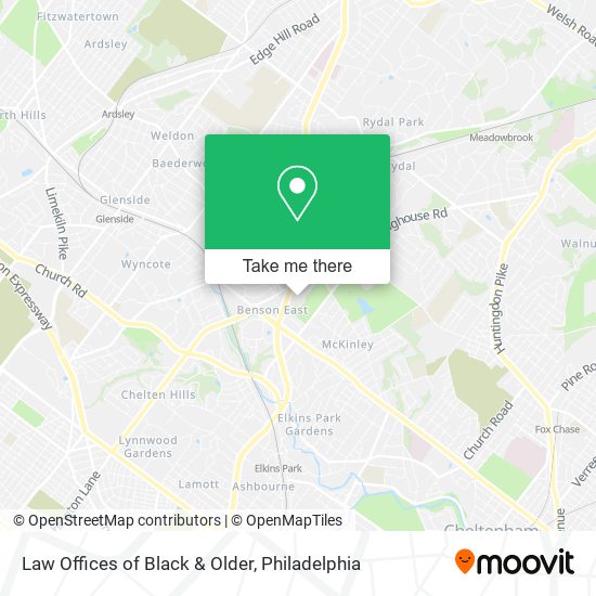Mapa de Law Offices of Black & Older