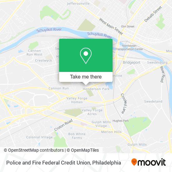 Mapa de Police and Fire Federal Credit Union