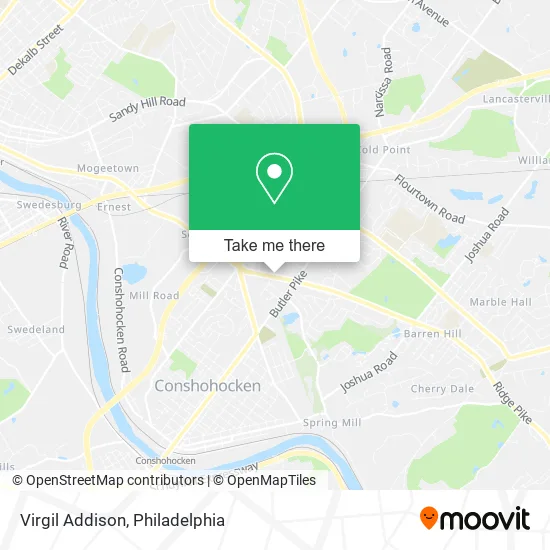 Virgil Addison map