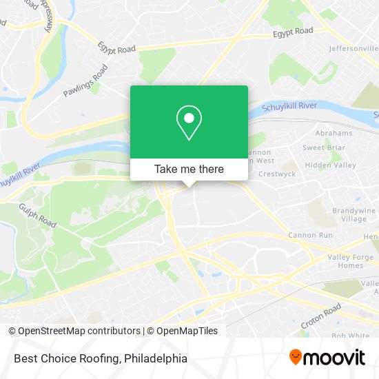 Best Choice Roofing map