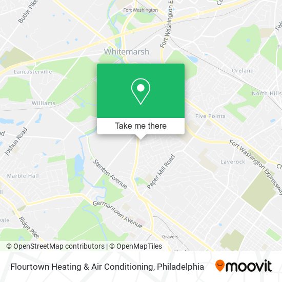 Mapa de Flourtown Heating & Air Conditioning