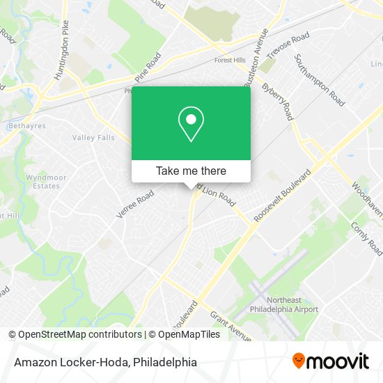 Amazon Locker-Hoda map