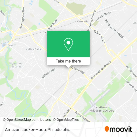 Amazon Locker-Hoda map