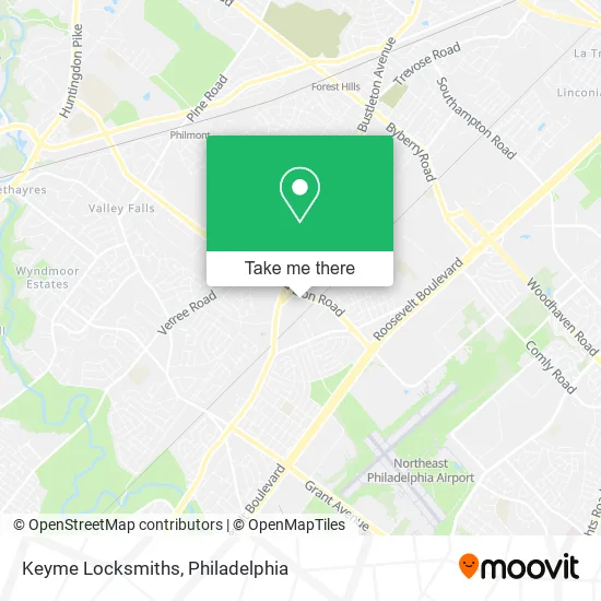 Keyme Locksmiths map