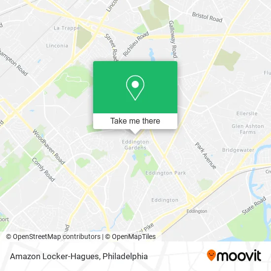 Amazon Locker-Hagues map