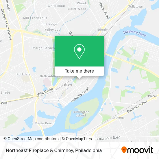 Northeast Fireplace & Chimney map