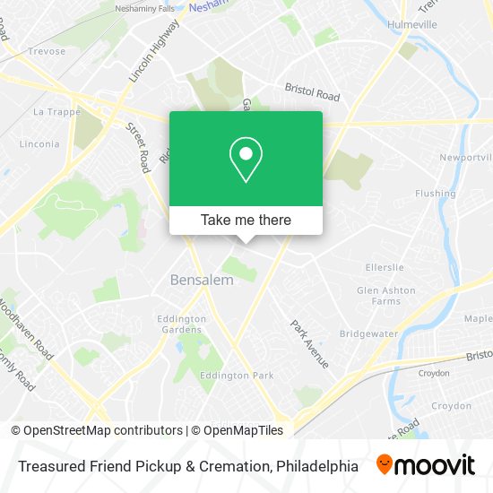 Mapa de Treasured Friend Pickup & Cremation