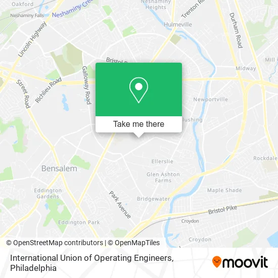 International Union of Operating Engineers map
