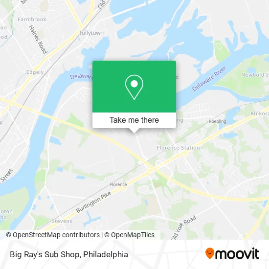 Big Ray's Sub Shop map