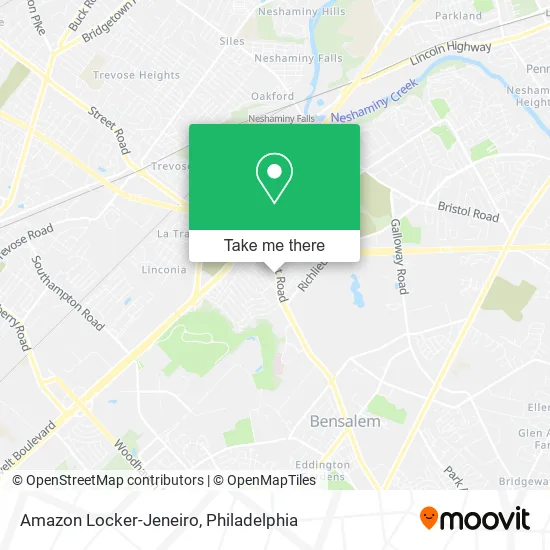 Amazon Locker-Jeneiro map