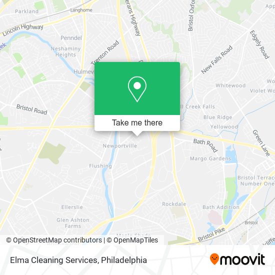 Mapa de Elma Cleaning Services