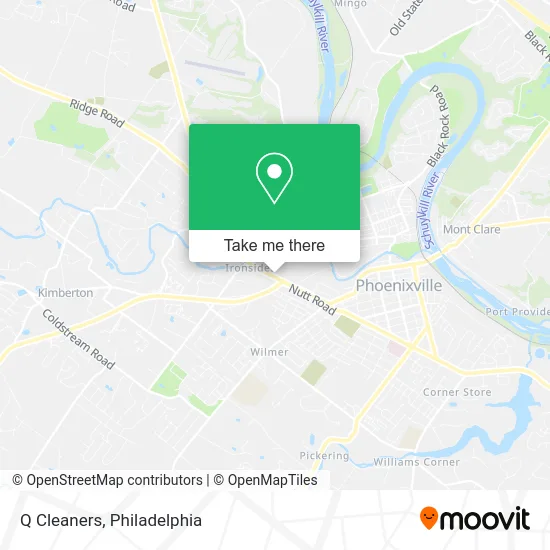 Q Cleaners map