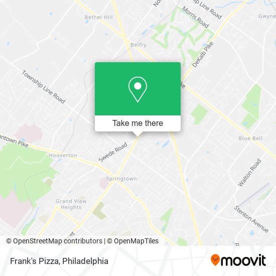Mapa de Frank's Pizza