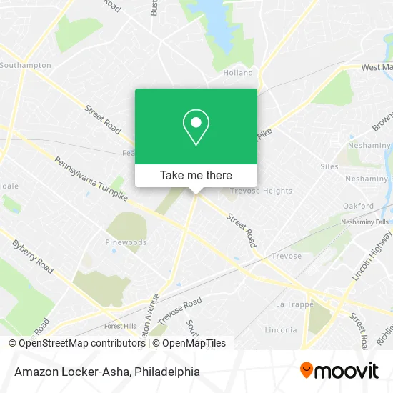 Mapa de Amazon Locker-Asha