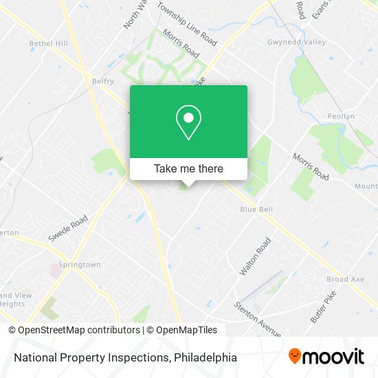 Mapa de National Property Inspections