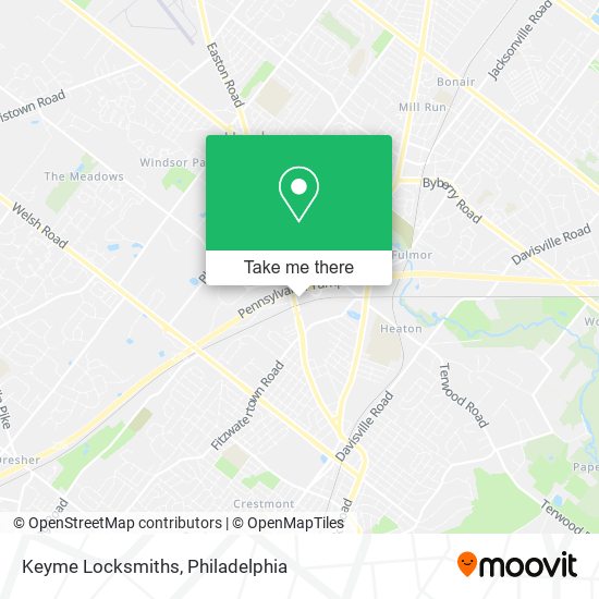 Keyme Locksmiths map