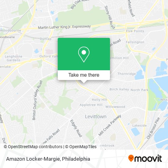 Mapa de Amazon Locker-Margie