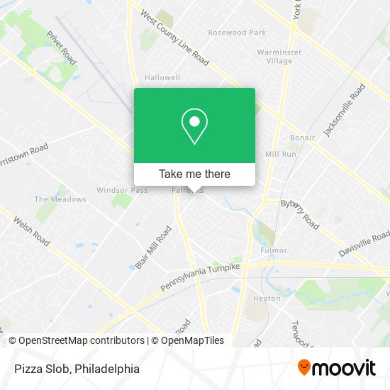 Mapa de Pizza Slob