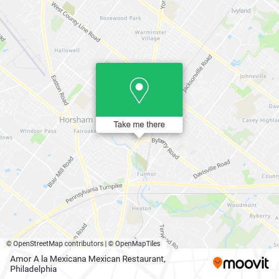 Mapa de Amor A la Mexicana Mexican Restaurant