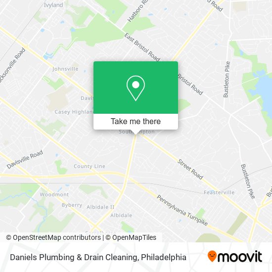 Daniels Plumbing & Drain Cleaning map