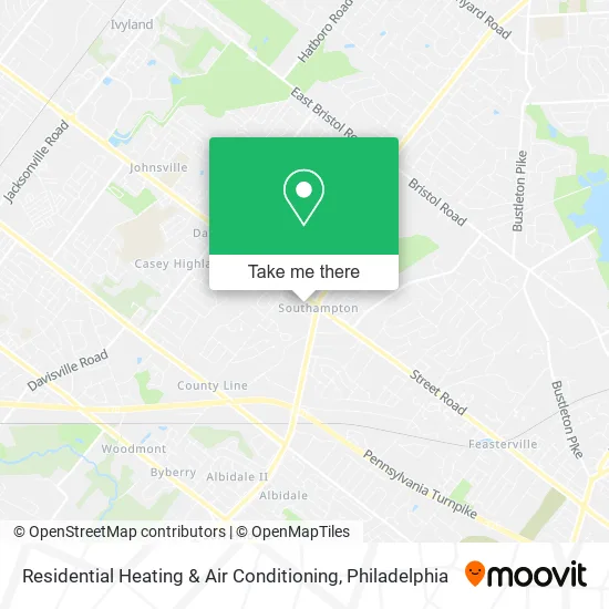 Residential Heating & Air Conditioning map